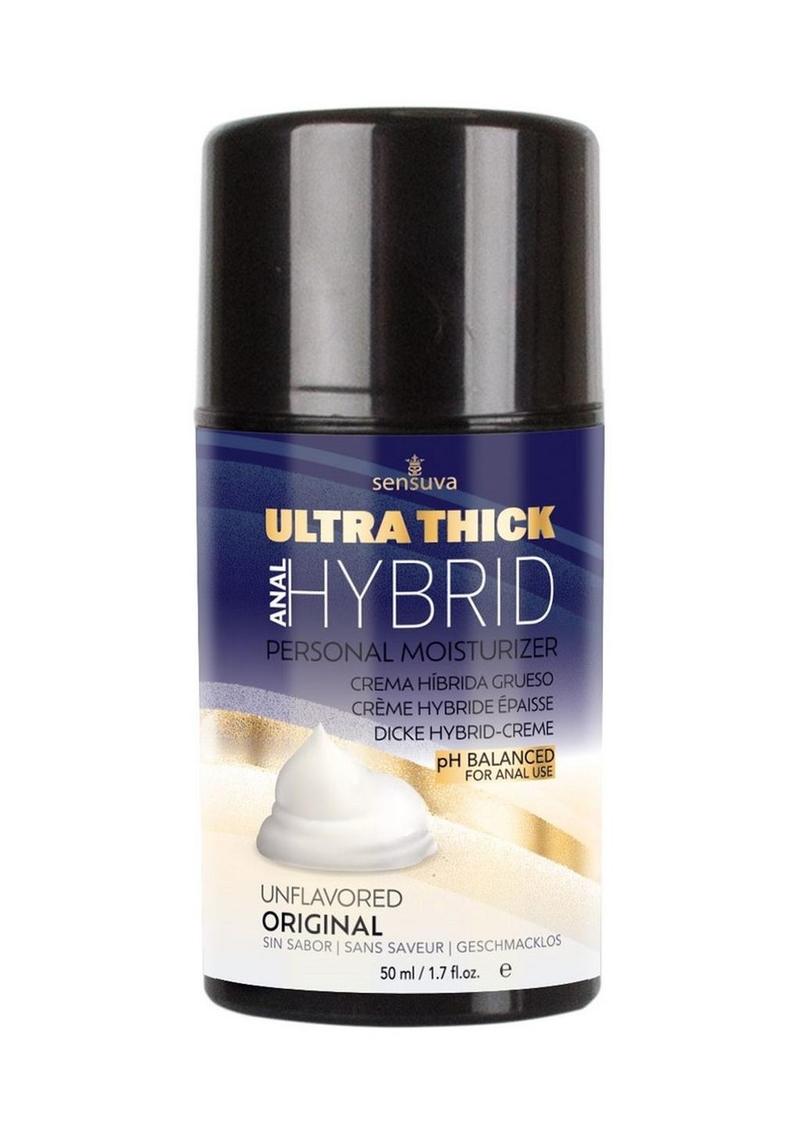 Sensuva Ultra-Thick Anal Hybrid Personal Moisturizer Lubricant High Ph Formula Original Unflavored - 1.7oz