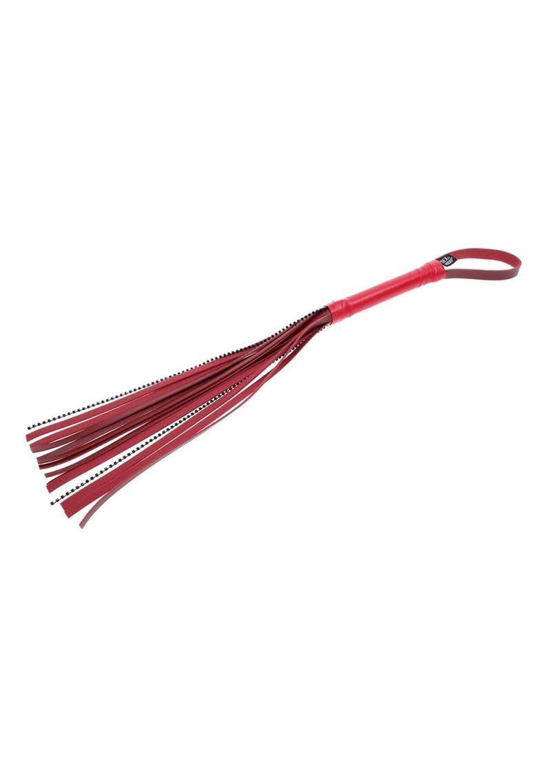 Sex and Mischief Ex's Andamp; Oh's Crystal Flogger - Black/Red