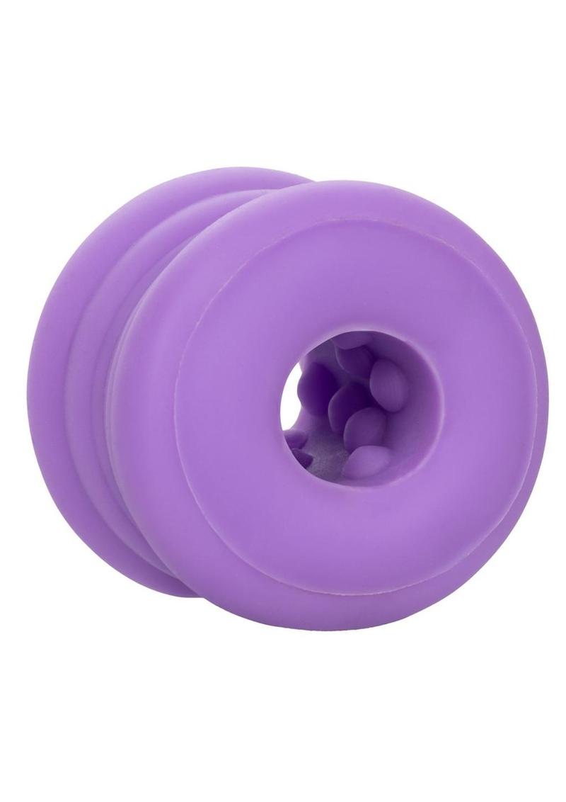 Slop Top Dirty Luv Silicone Dual Entry Pussy and Ass - Glow In The Dark/Purple