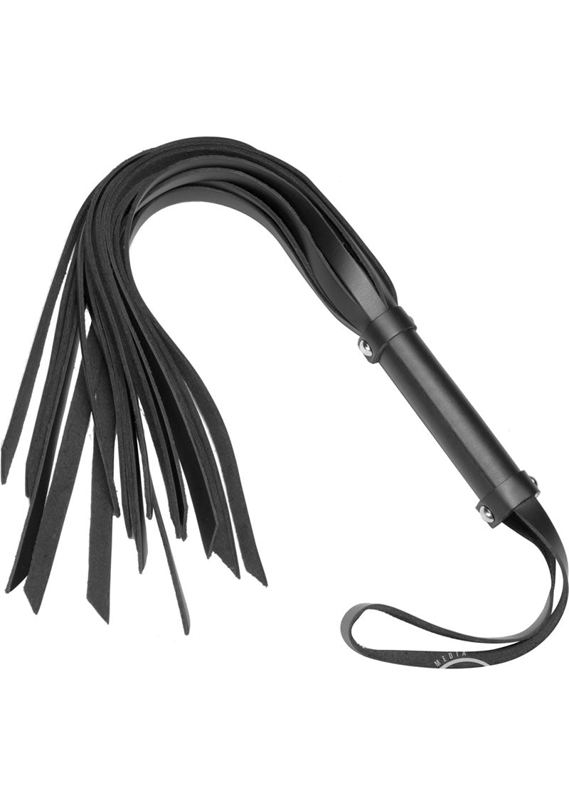 Strict Leather Flogger - Black - 24in