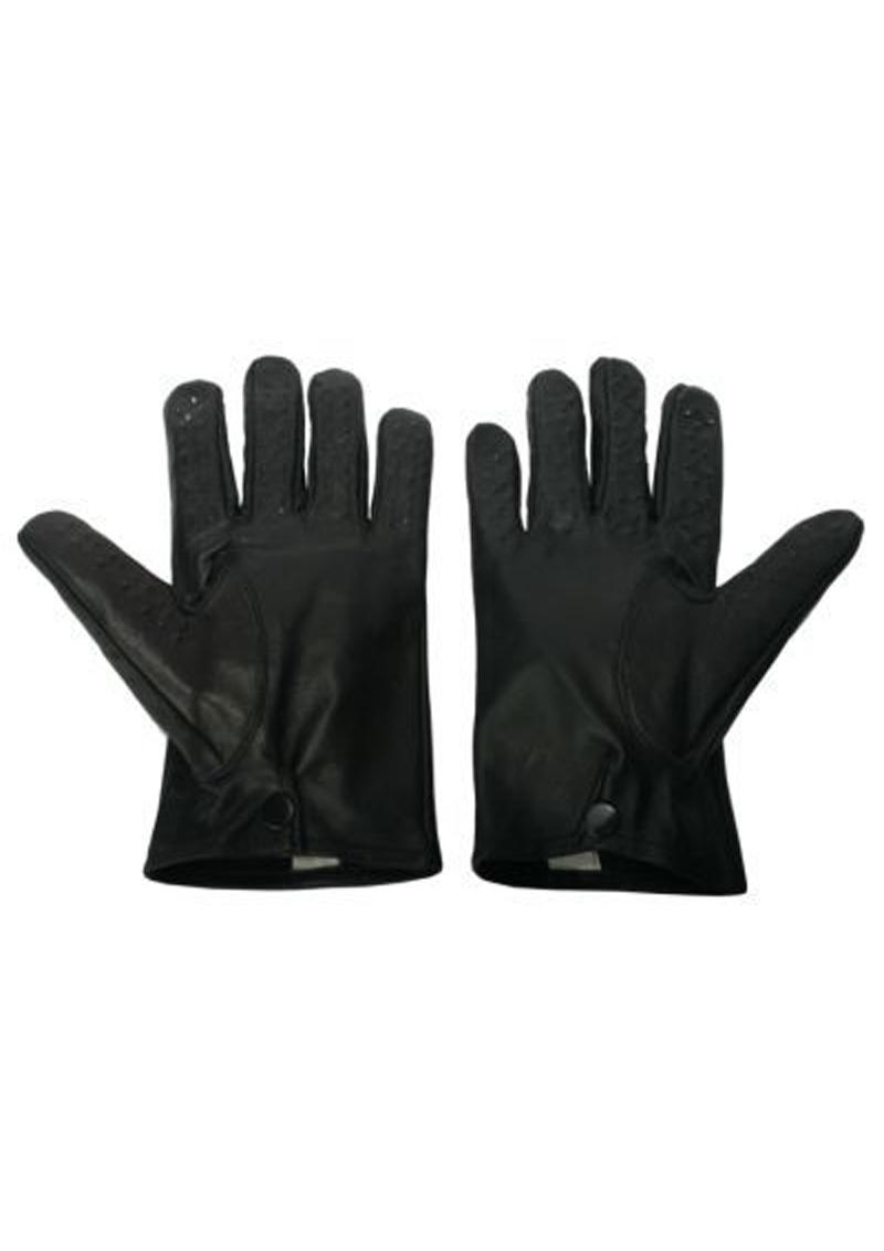 Strict Leather Vampire Gloves - Black - Large