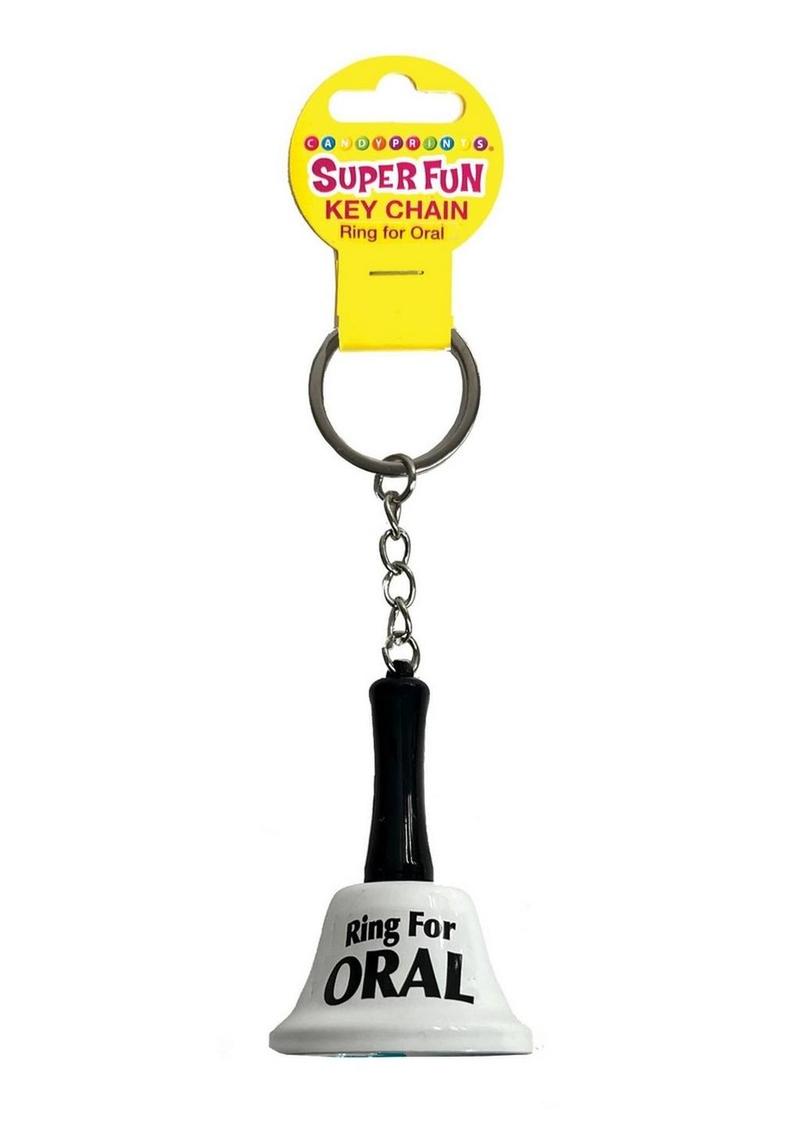 Super Fun Key Chain Ring For Oral - White