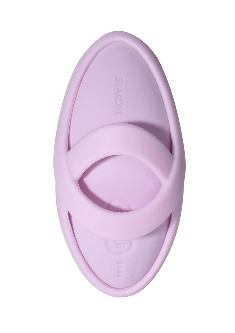 Svakom Echo 2 App Compatible Rechargeable Silicone Heated Finger Vibrator - Lilac/Pink