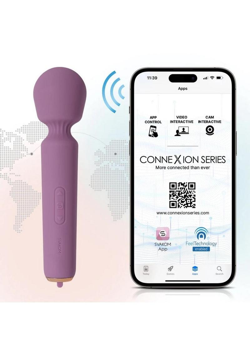 Svakom Mini Emma Neo Rechargeable Silicone Vibrator with Compatible App - Lavender