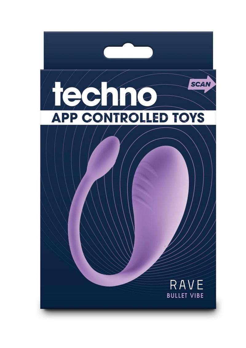 Techno Rave Rechargeable Silicone App Compatible Vibrator