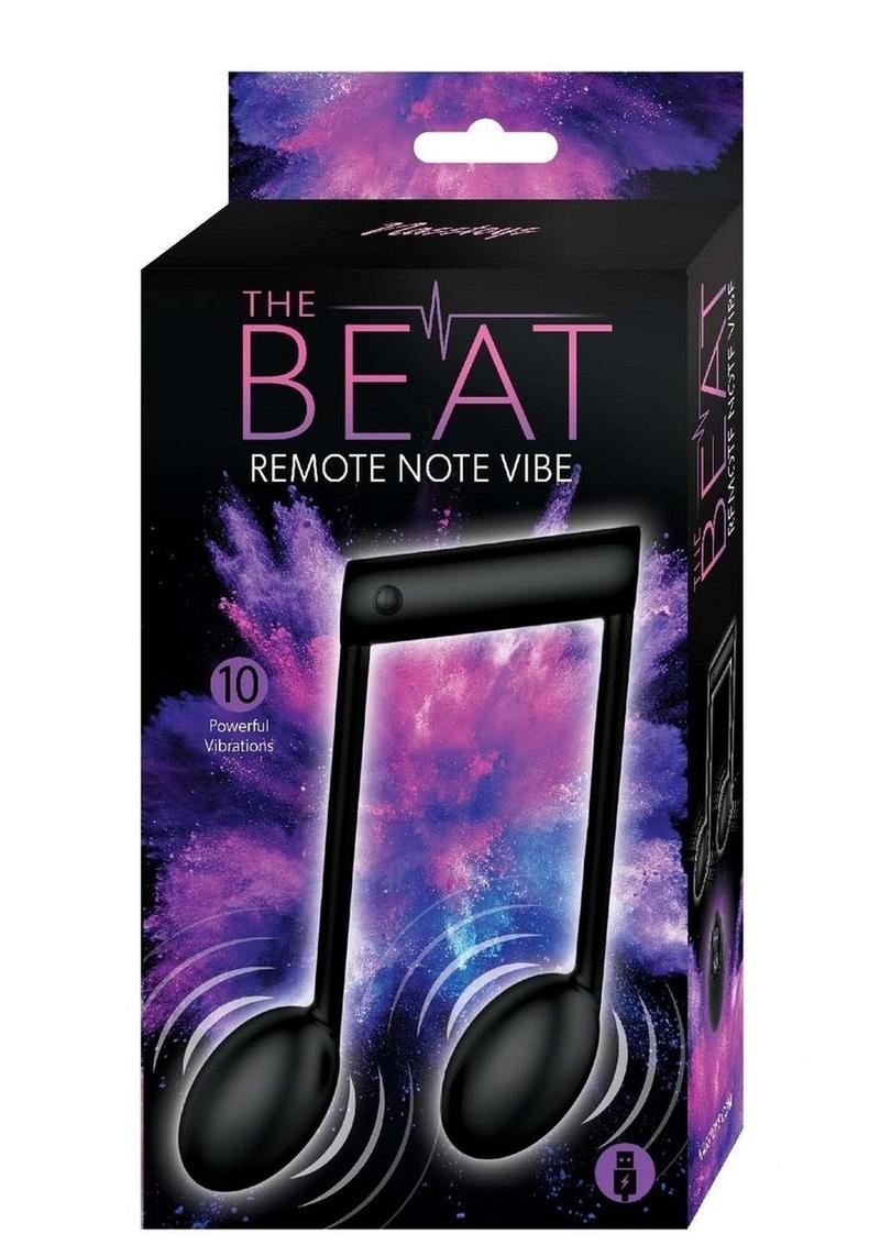 The Beat Rechargeable Silicone Note Vibrator - Black