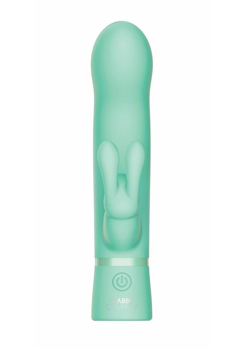 The Rabbit Company The Travel Rabbit Rechargeable Silicone Vibrator - Aqua/Blue