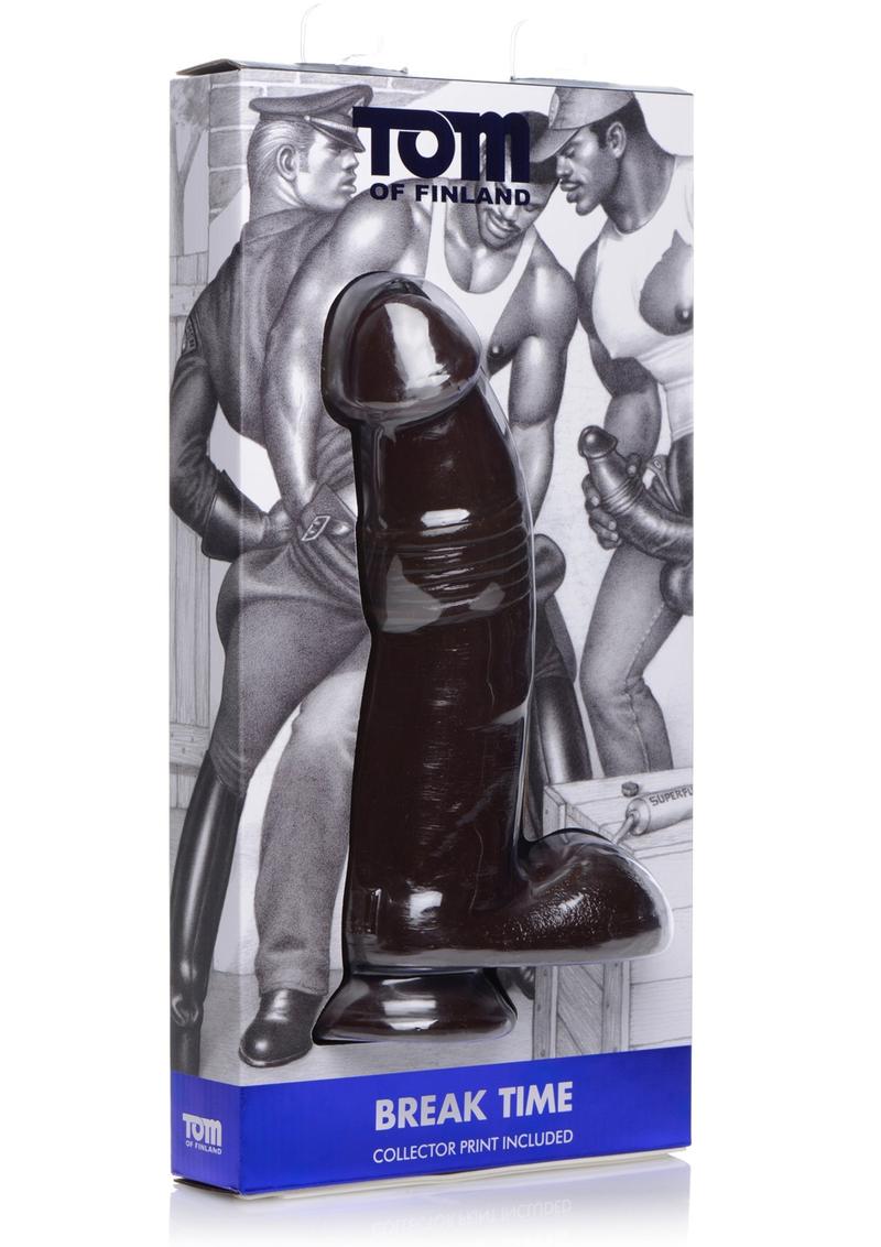 Tom Of Finland Break Time Realistic 10.5in Dildo - Chocolate