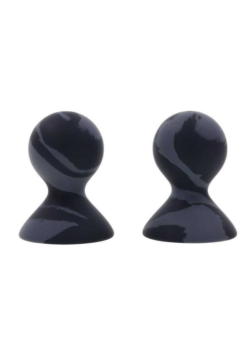 Velvet Noir Silicone Nipple Suckers - Black