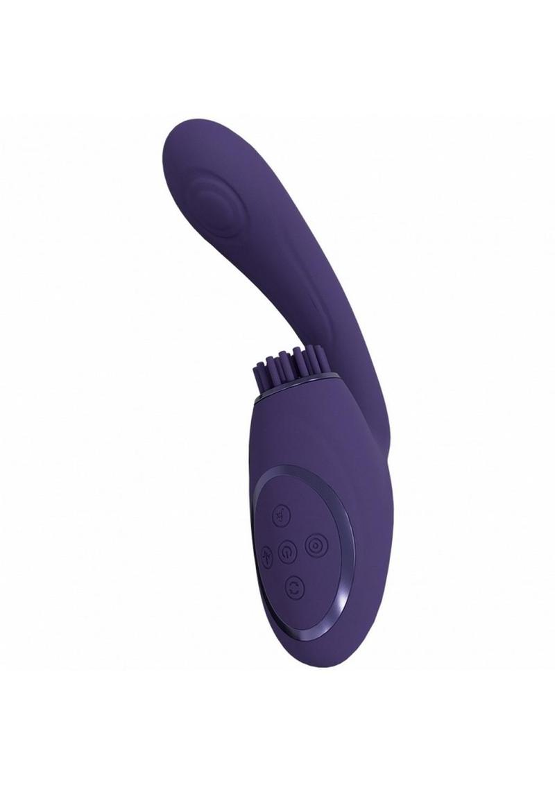 Vive Gen Rechargeable Silicone Triple Motor G-Spot Vibrator with Pulse Wave