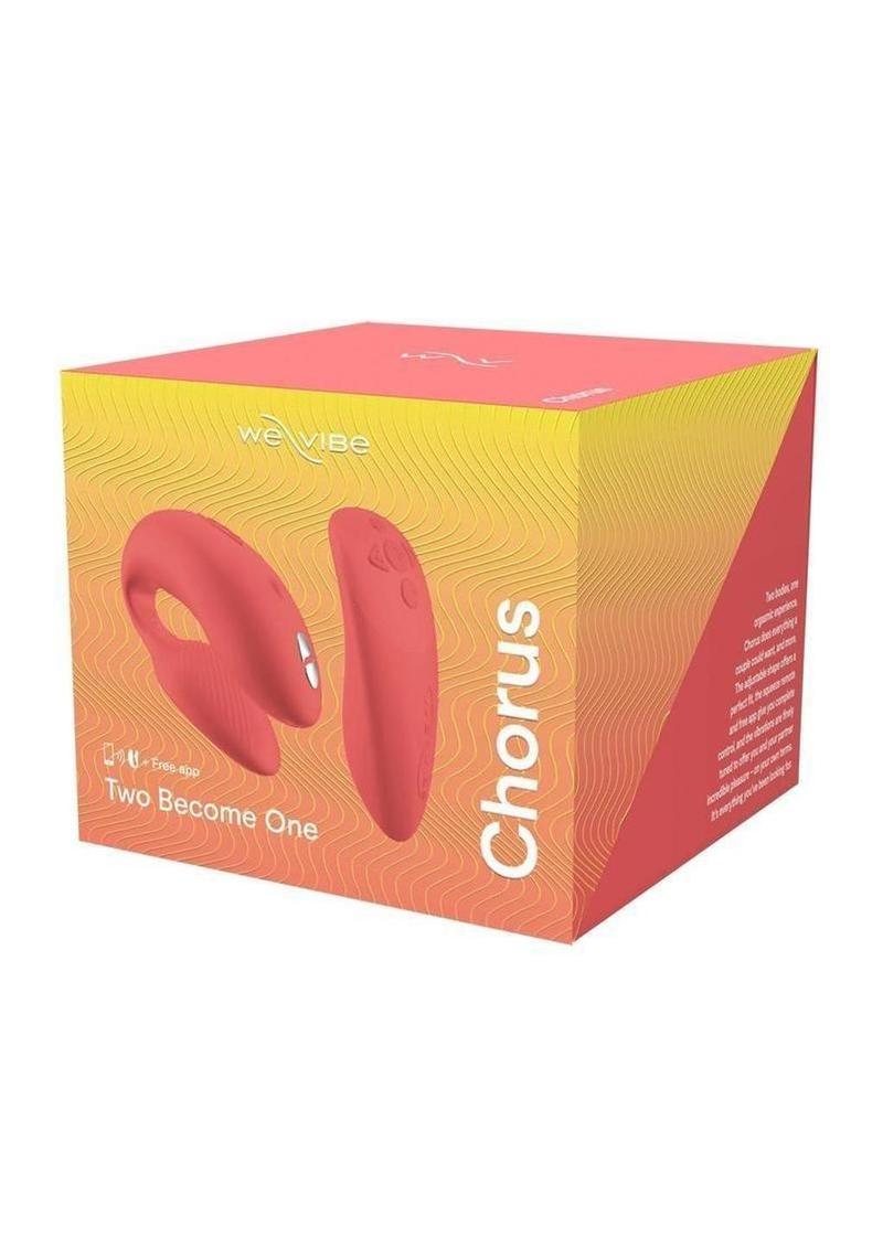 We-Vibe Chorus Rechargeable Silicone Couples Vibrator with Remote Control - Crave - Coral