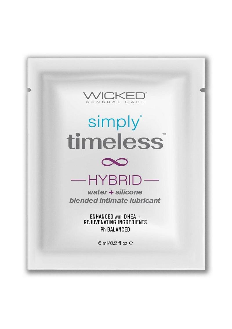 Wicked Simply Timeless Hybrid with Dhea Personal Lubricant Packette