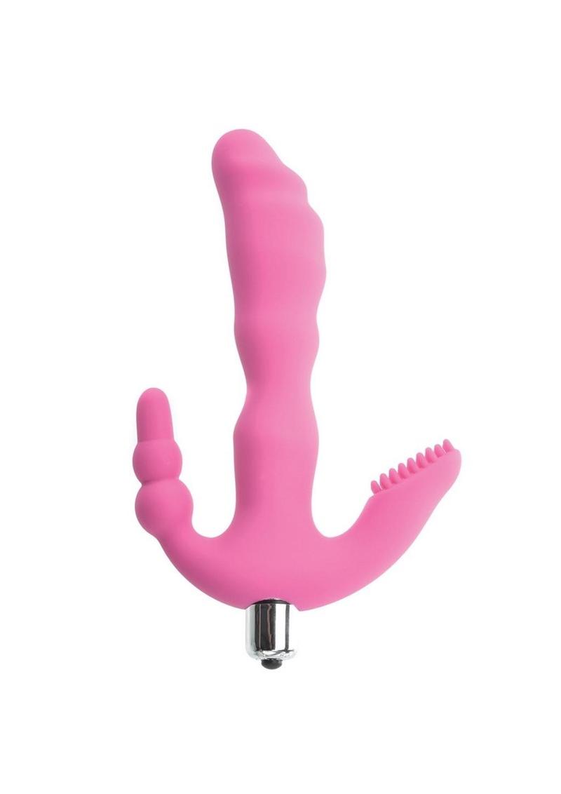 Adam and Eve - Eve's Triple Play Pleasure Silicone Triple Stimulator