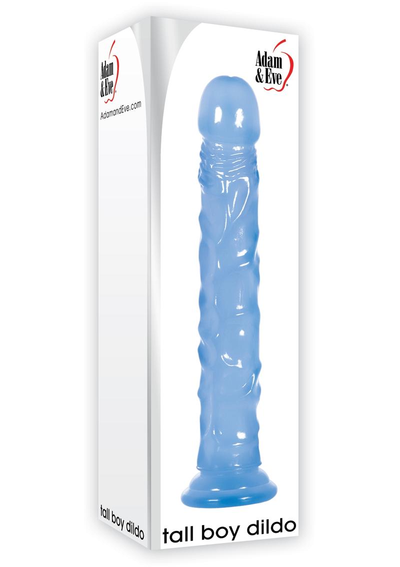 Adam and Eve Tall Boy Dildo - Blue - 9.5in