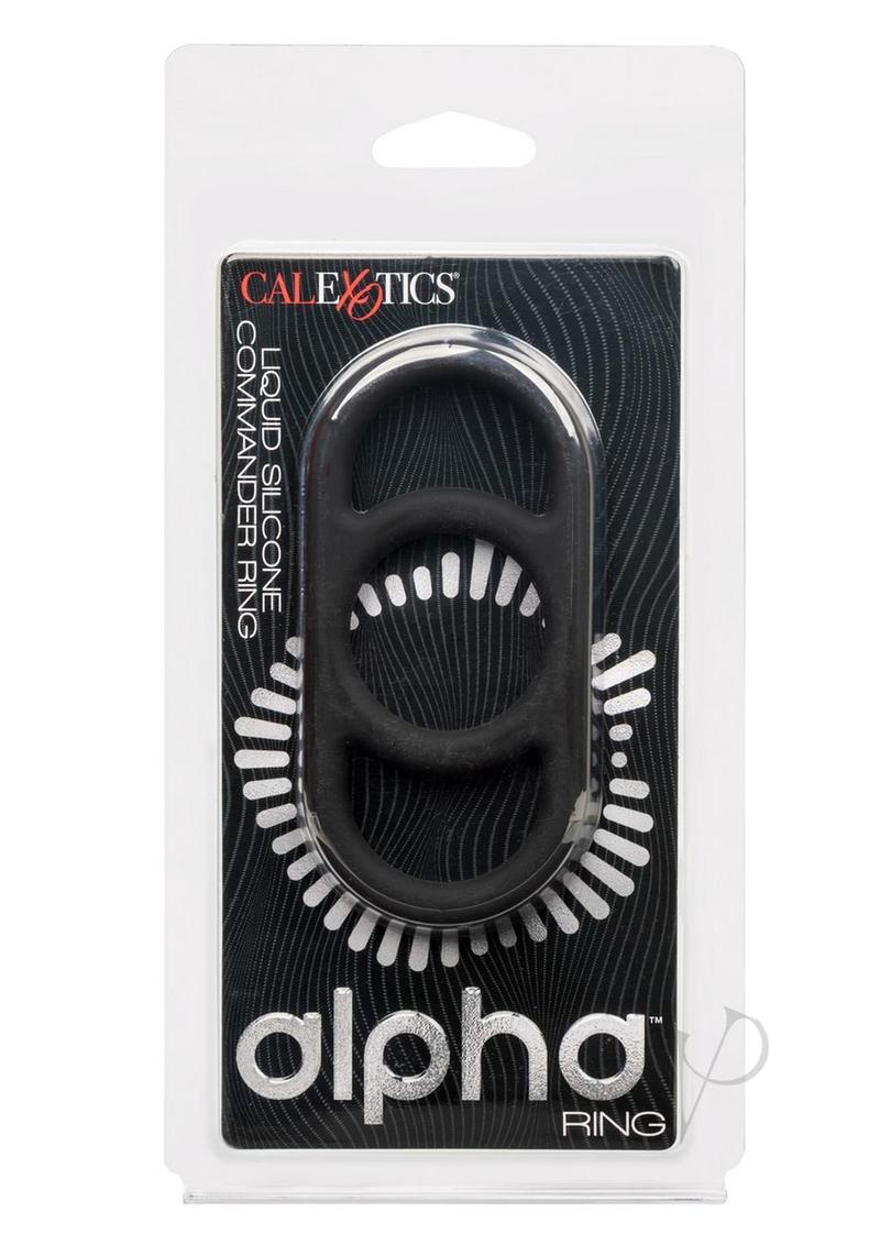 Alpha Liquid Silicone Commander Ring - Black