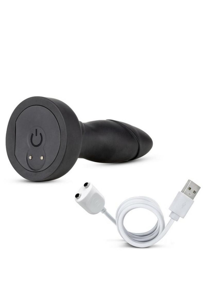 Anal Adventure Platinum Drive Butt Plug Silicone Rechargeable with Remote Control