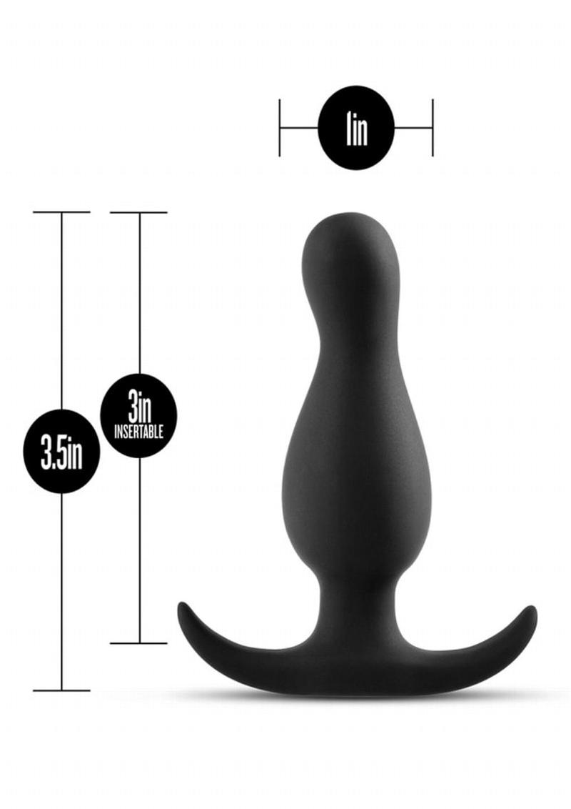 Anal Adventures Platinum Curve Silicone Butt Plug