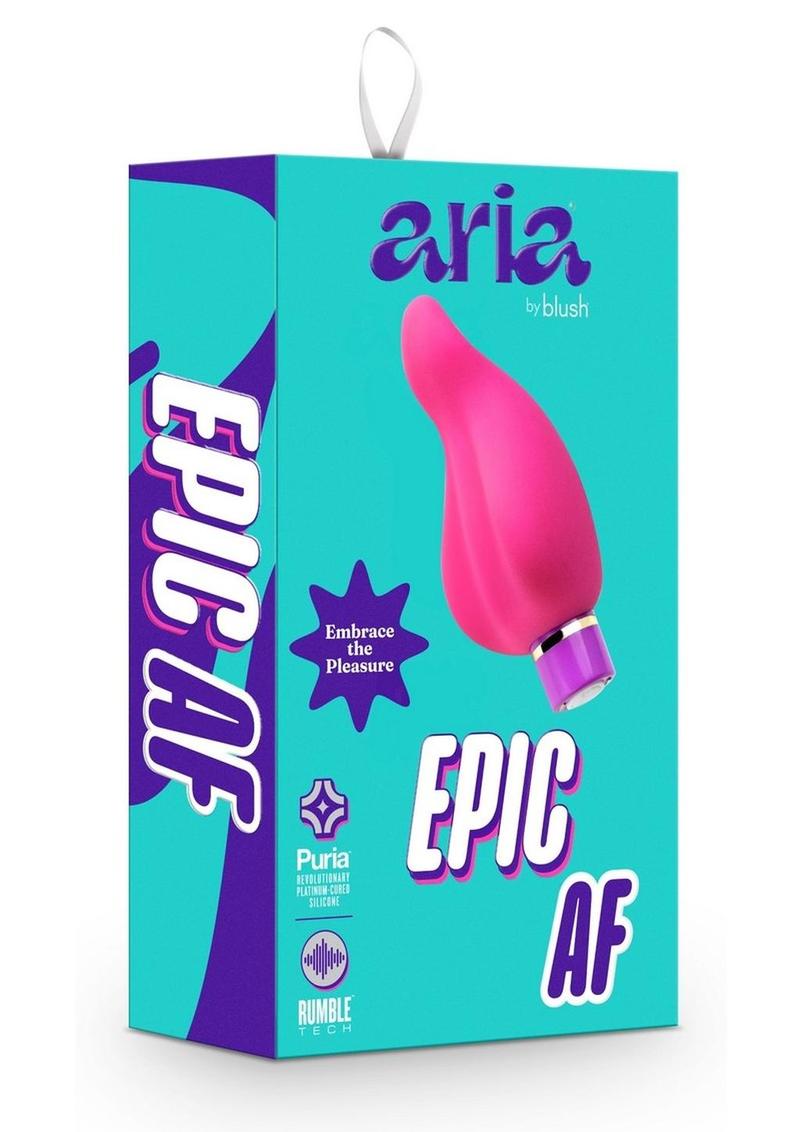 Aria Epic AF Rechargeable Silicone Vibrator - Fuchsia/Pink