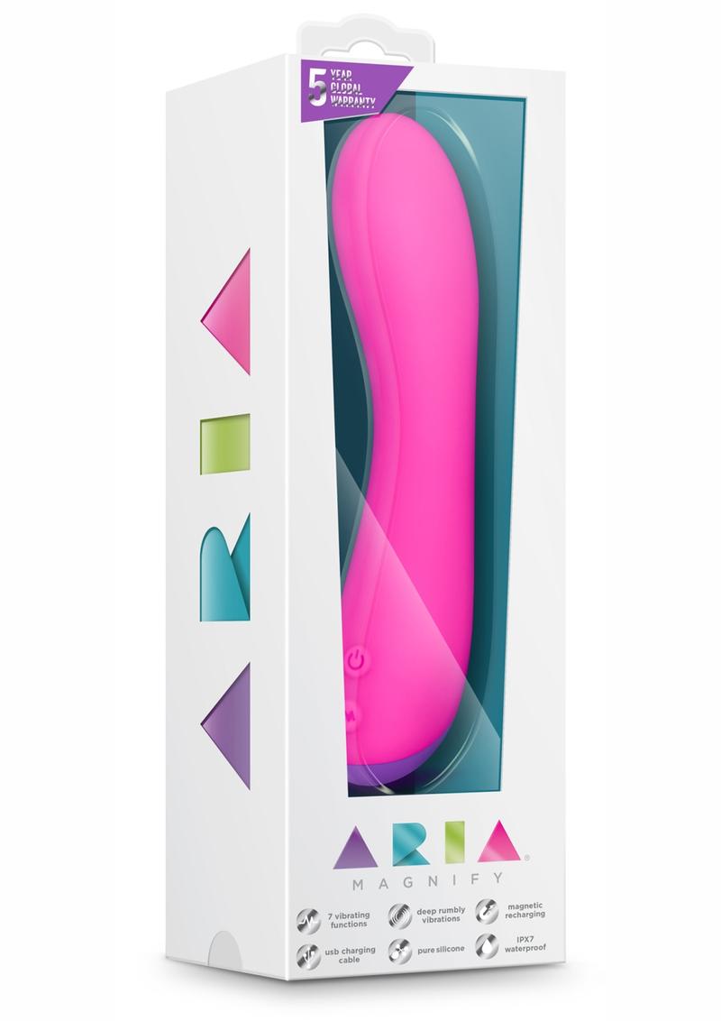 Aria Magnify Silicone Vibrator - Fuchsia