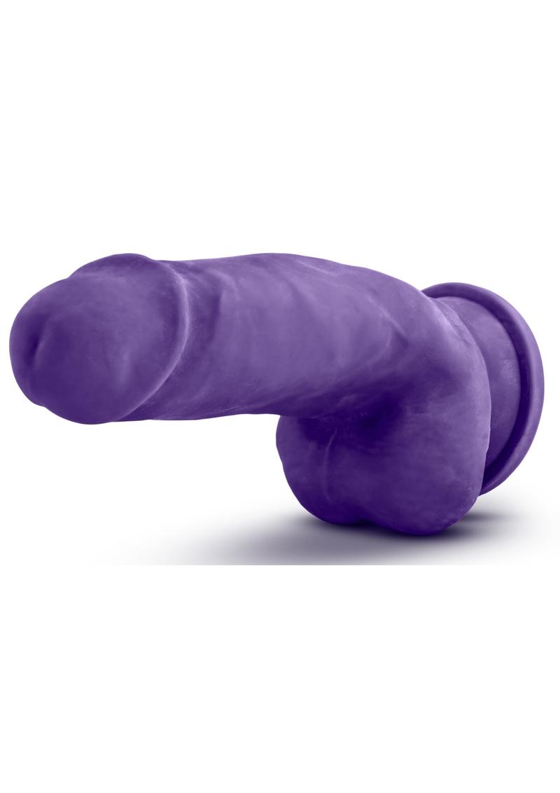 Au Naturel Bold Beefy Dildo with Suction Cup - Purple - 7in