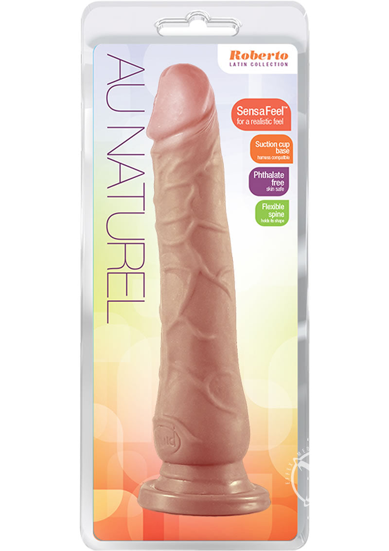 Au Naturel Roberto Dildo - Caramel/Flesh - 9in