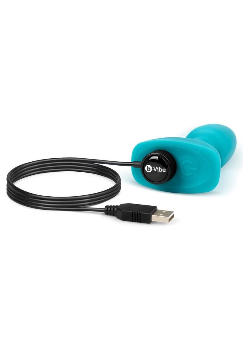 B-Vibe Rimming Petite Rechargeable Silicone Anal Plug with Remote Control