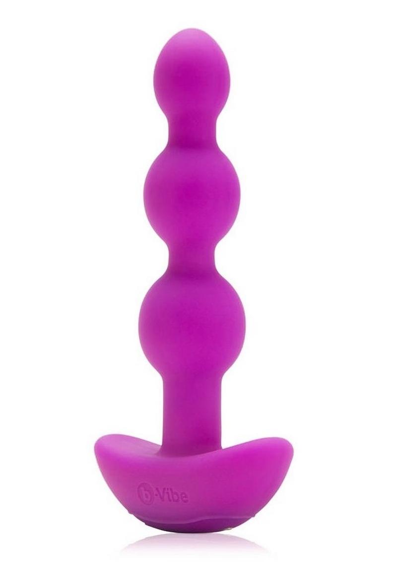 B-Vibe Triplet Anal Beads Rechargeable Silicone Beads with Remote Control - Fuchsia/Pink