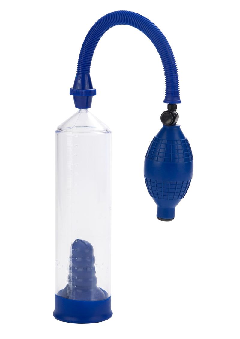 Basic Essentials Penis Pump - Blue/Clear