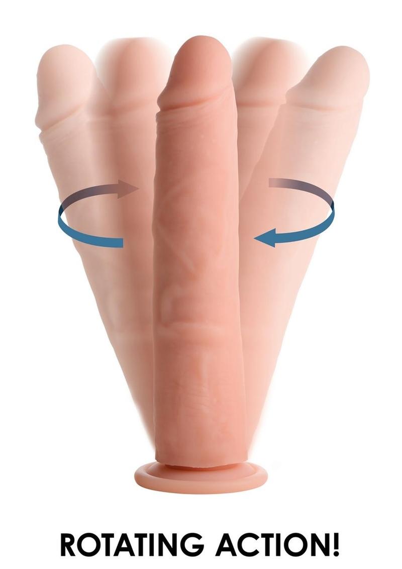 Big Shot Silicone Vibrating and Twirling Remote Control Rechargeable Dildo