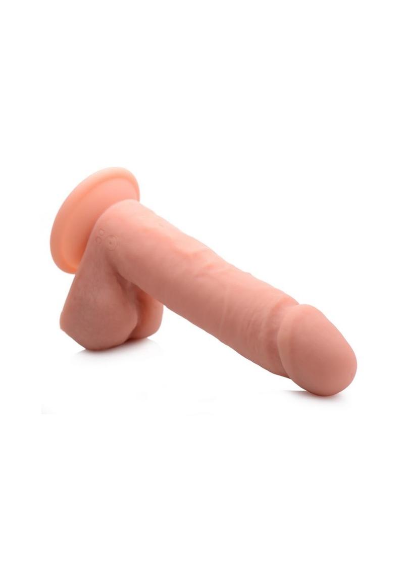 Big Shot Silicone Vibrating Remote Control Rechargeable Dildo with Balls