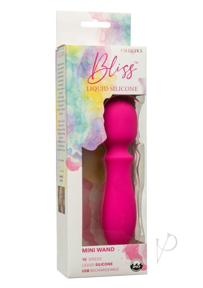 Bliss Liquid Silicone Rechargeable Mini Wand - Pink