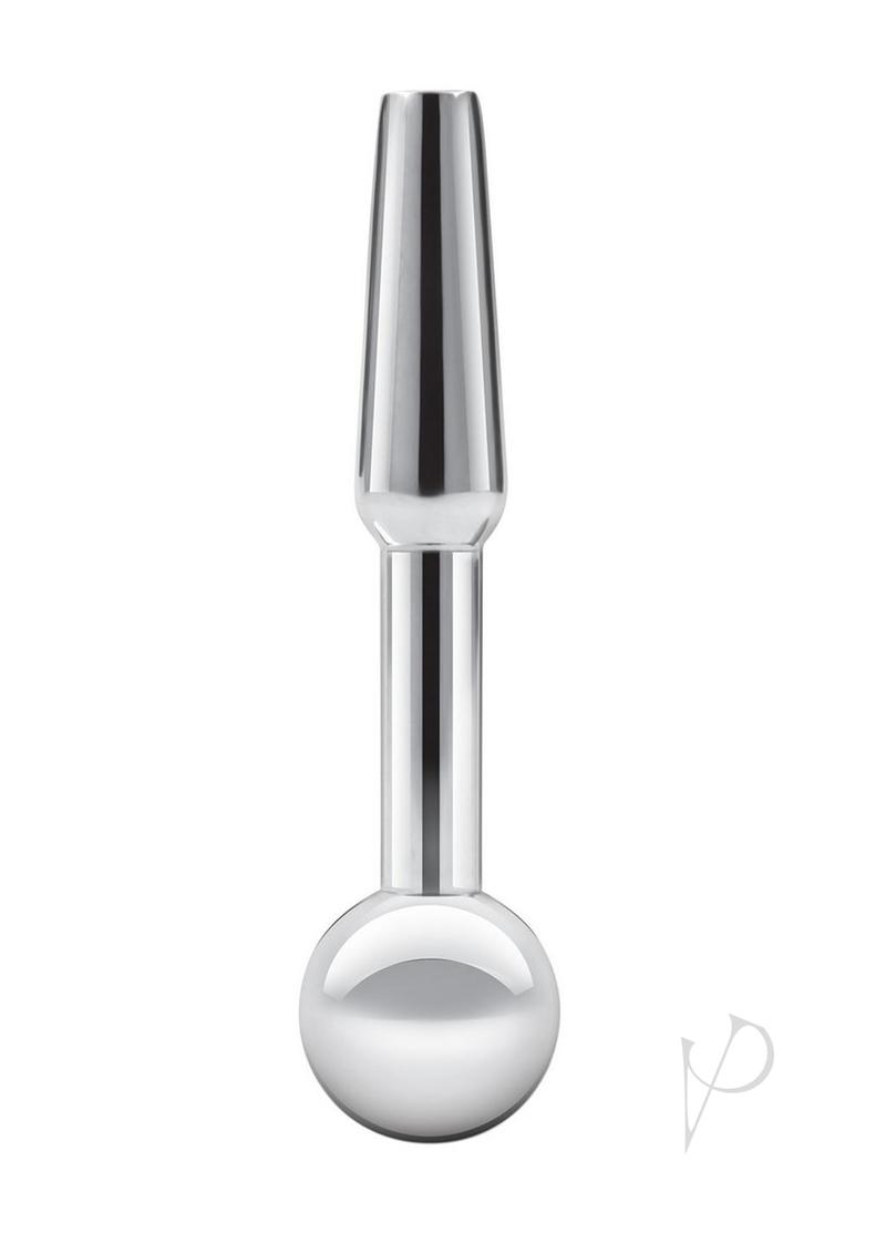 Blue Line Peephole Penis Plug - Stainless - Steel