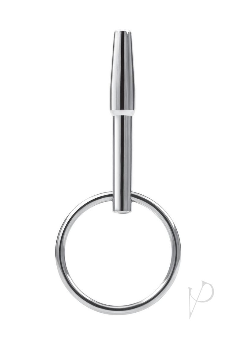 Blue Line Stainless Steel Penis Plug with Ring