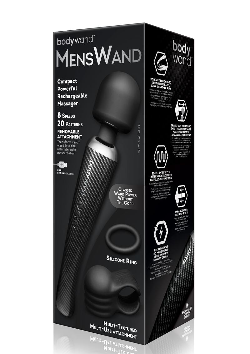 Bodywand Menswand Rechargeable Silicone Massager - Black