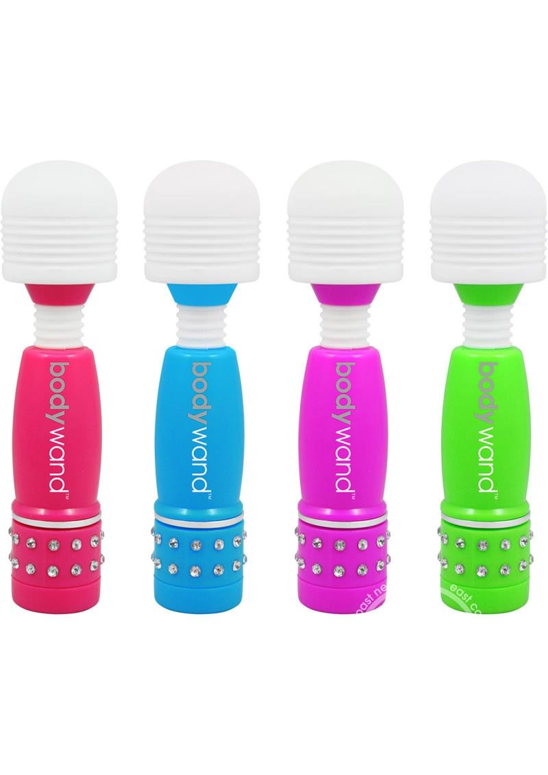 Bodywand Mini Wand Massager Neon Edition - 12 Per Display - Assorted Colors