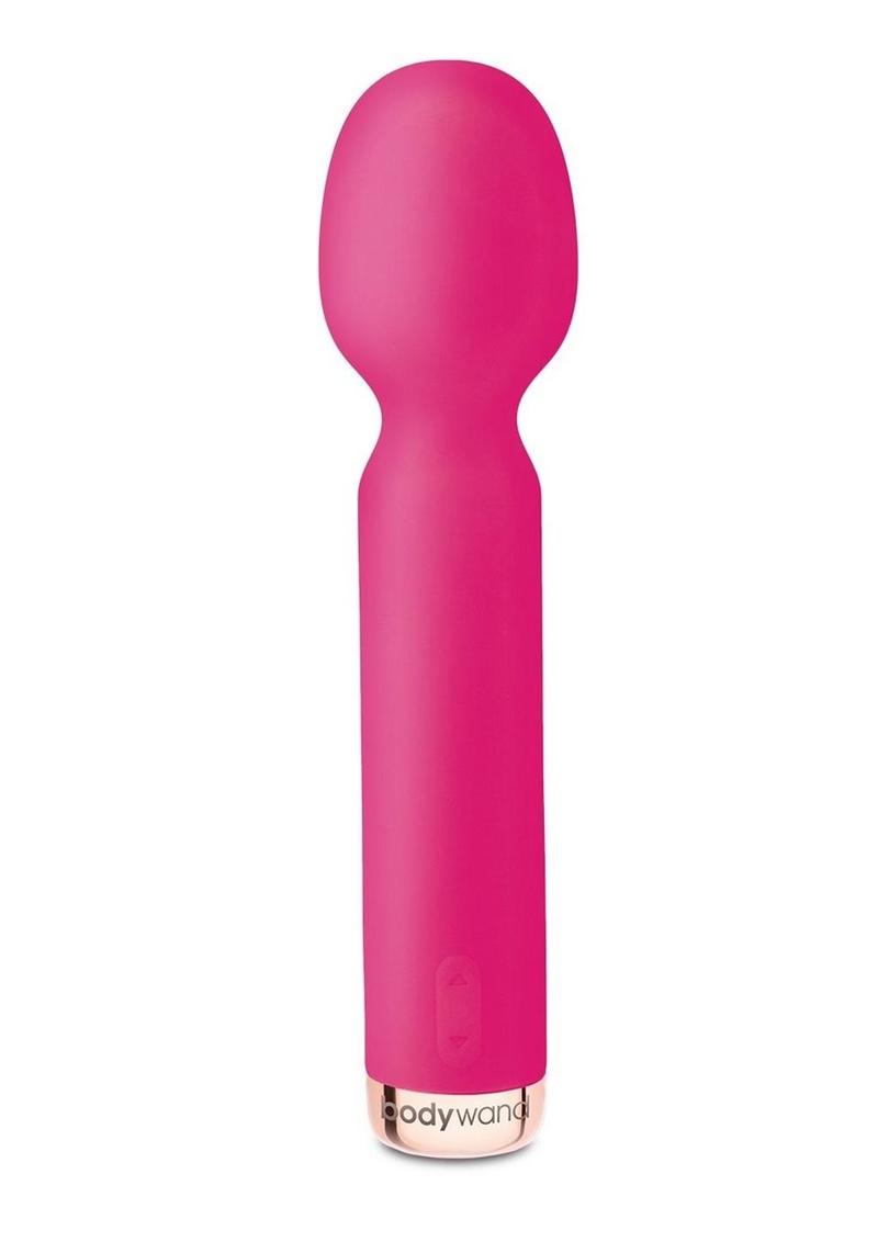 Bodywand My First Mini Wand Vibe Silicone Rechargeable Vibrator - Red/Rose