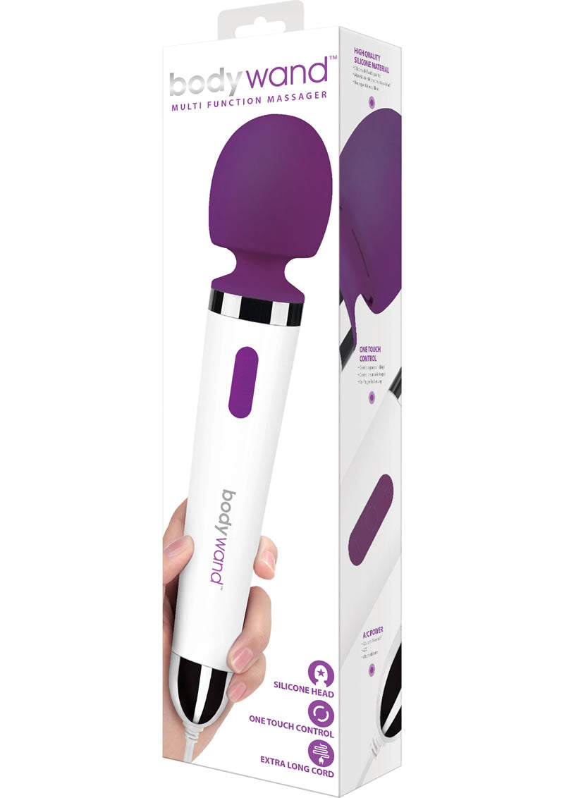 Bodywand Silicone Plug-In Wand Massager - Purple