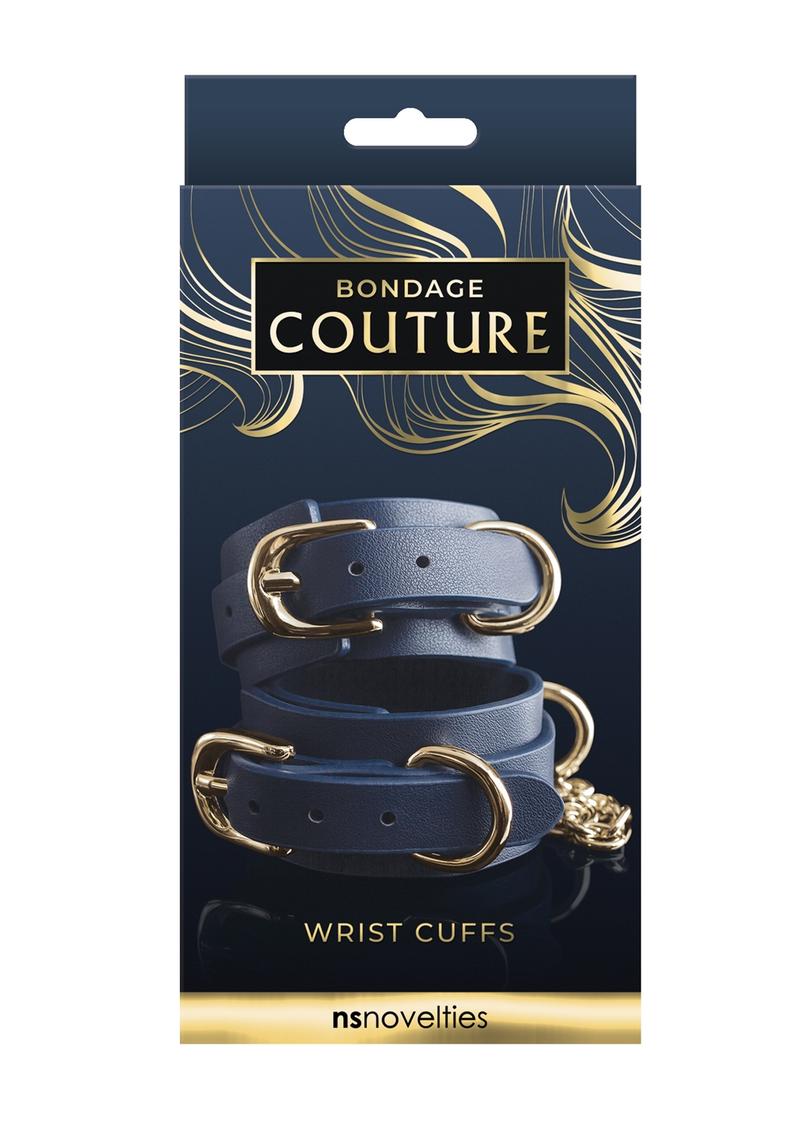 Bondage Couture Wrist Cuff - Blue