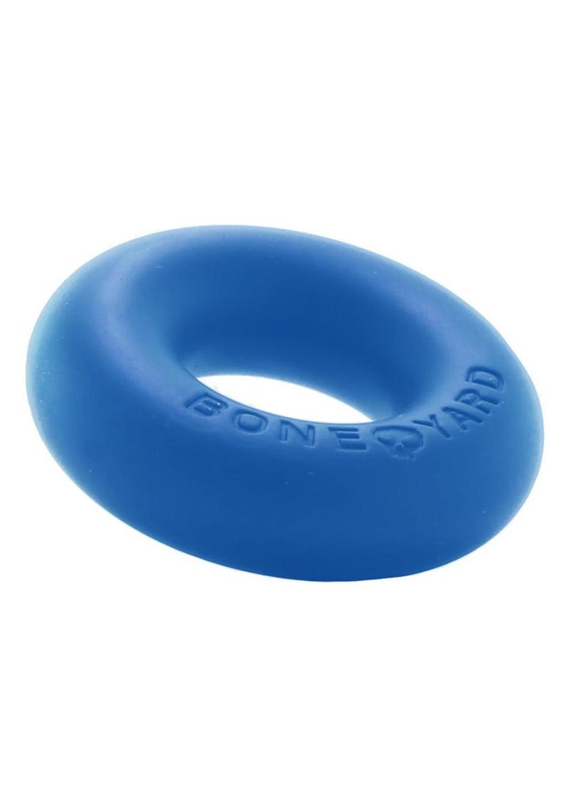 Boneyard Ultimate Silicone Cock Ring - Blue - 2in