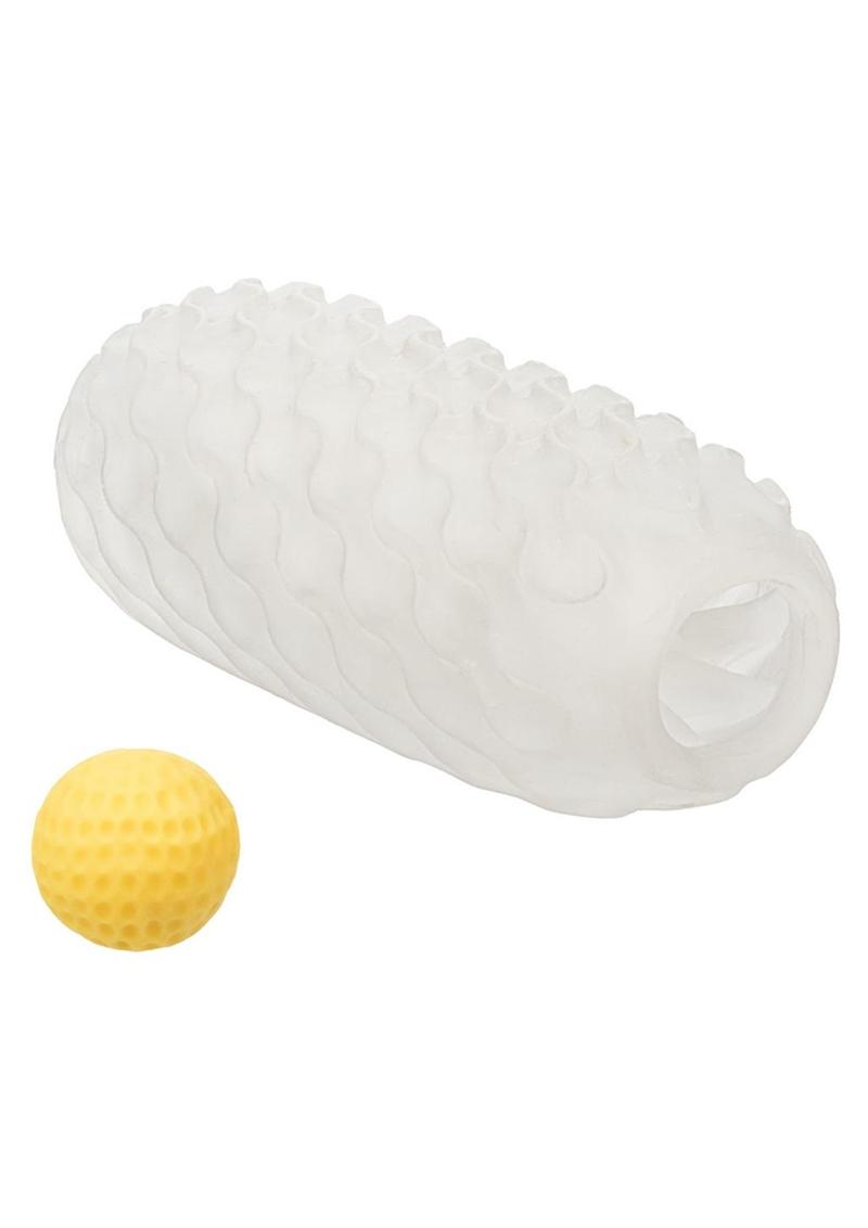 Boundless Reversible Squishy Ball Stroker - Yellow