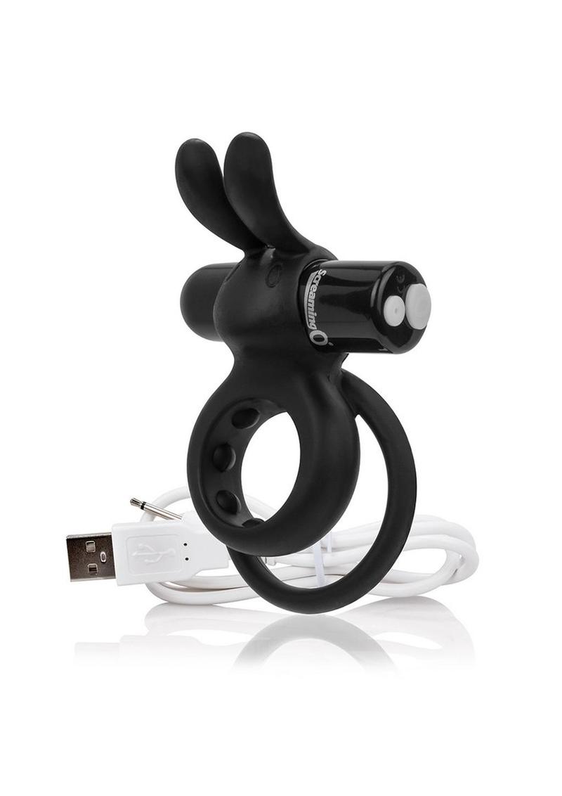 Charged Ohare Rechargeable Silicone Waterproof Rabbit Cock Ring