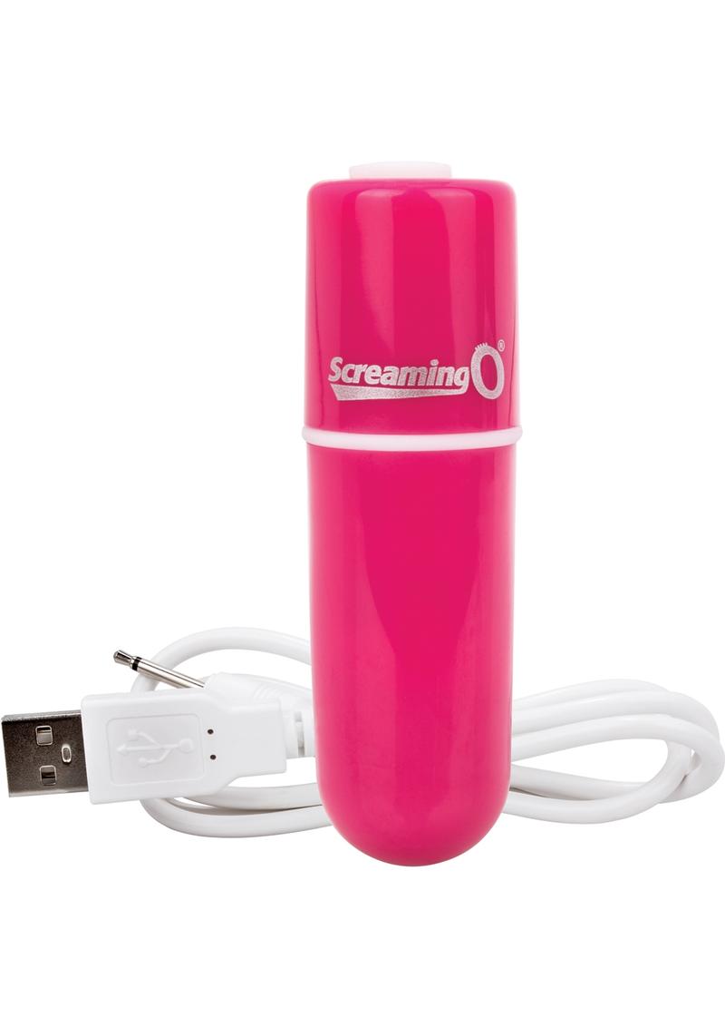 Charged Vooom Rechargeable Waterproof Bullet Vibrator - Pink