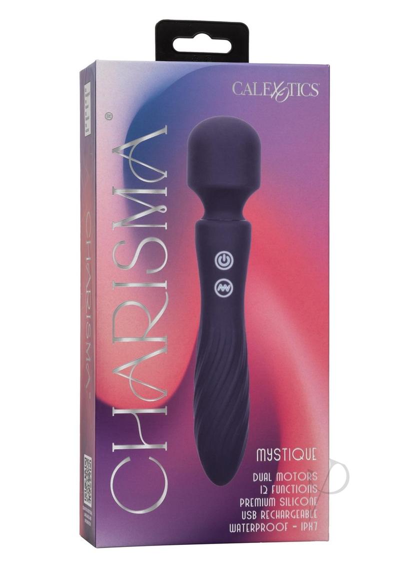 Charisma Mystique Rechargeable Silicone Massager Wand - Blue