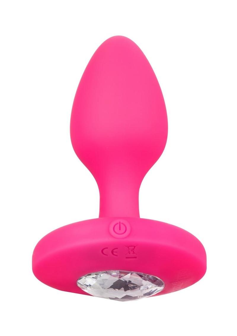 Cheeky Gems Rechargeable Silicone Vibrating Probe - Pink - Medium