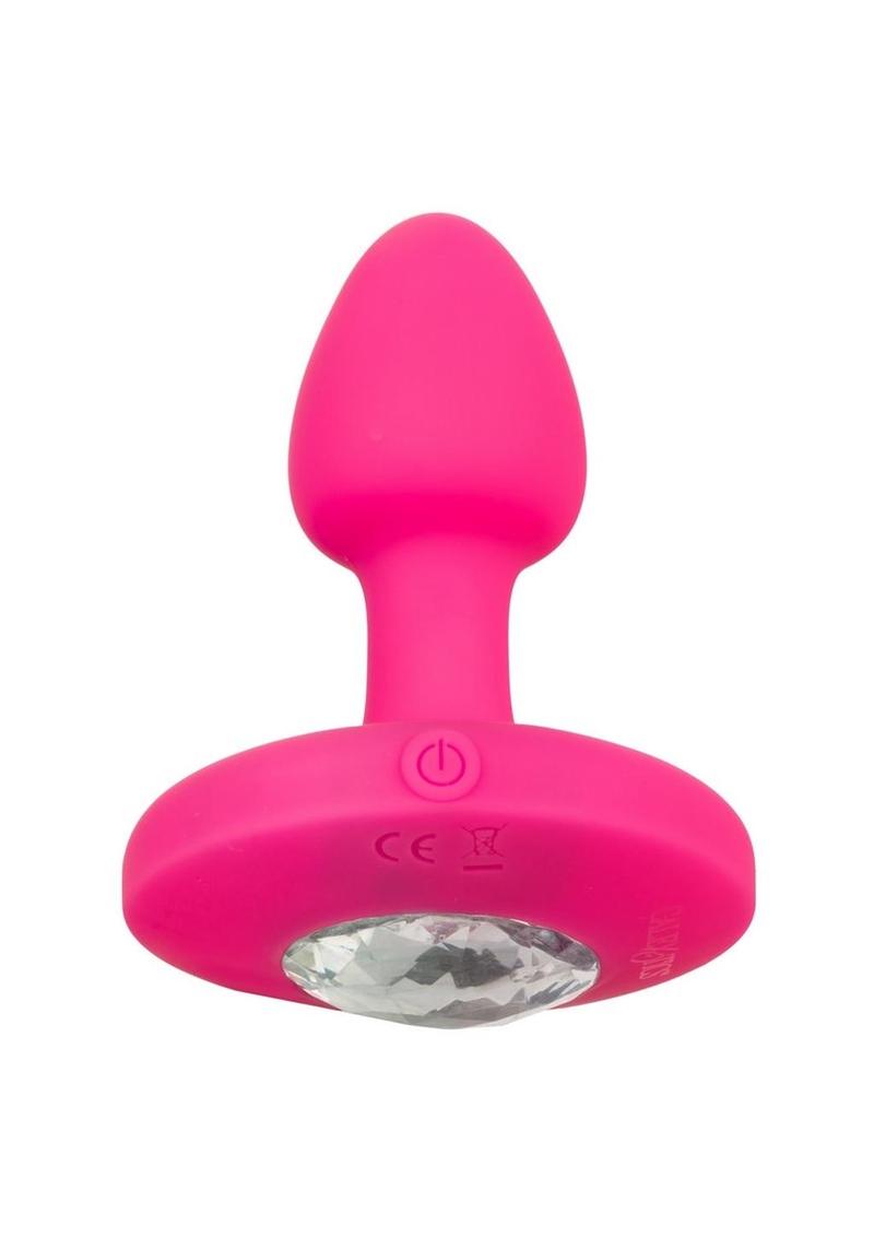 Cheeky Gems Rechargeable Silicone Vibrating Probe - Pink - Small