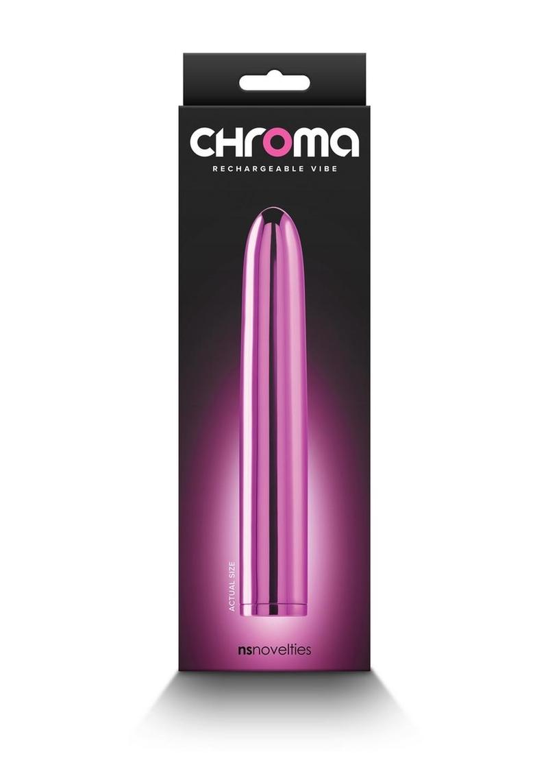 Chroma Classic Rechargeable Vibrator - Pink - 7in