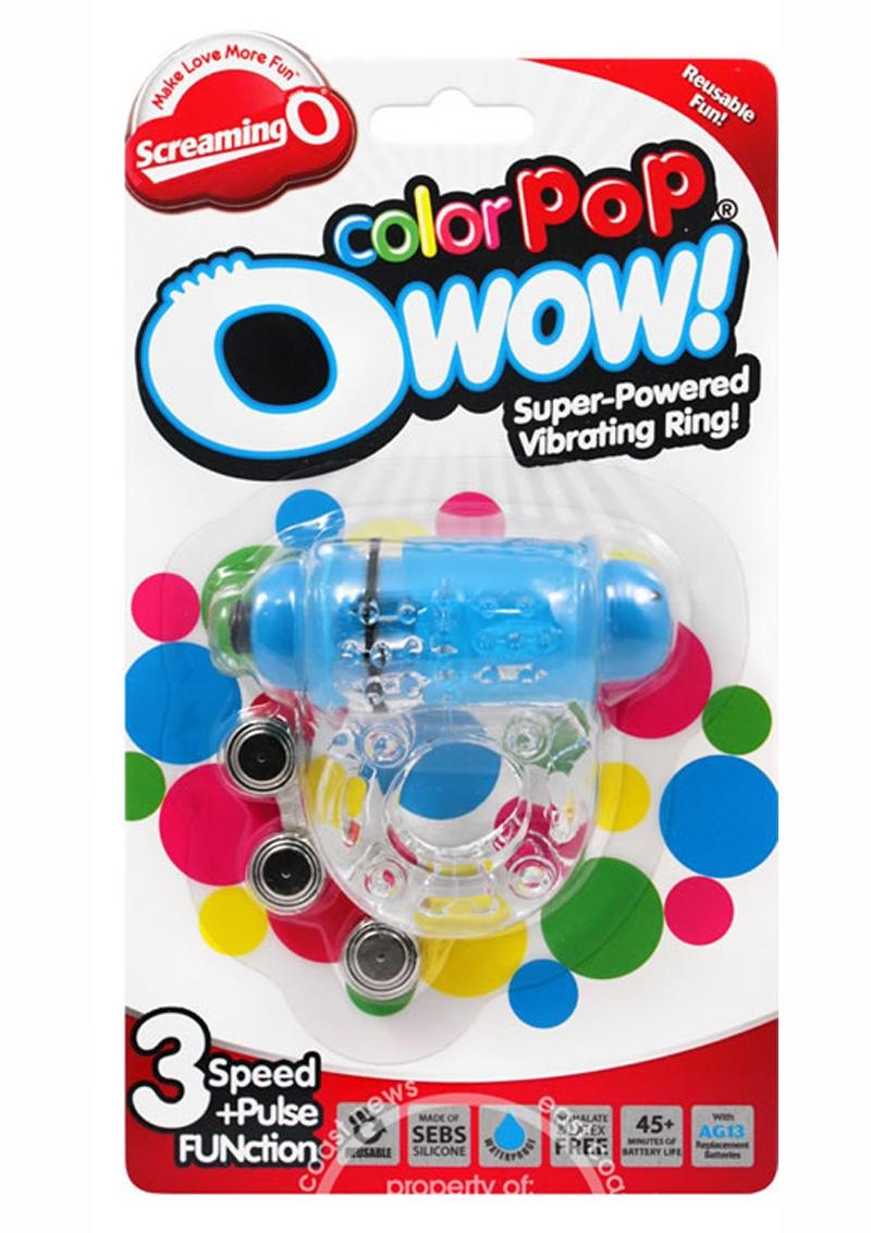 Colorpop O Wow Vibrating Ring - Blue