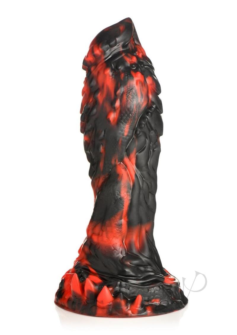 Creature Cocks Reaper Silicone Dildo - Black/Red