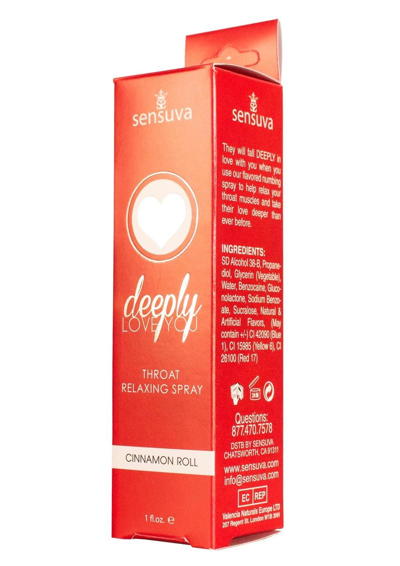 Deeply Love You Throat Relaxing Spray Cinnamon Roll 1oz Spray