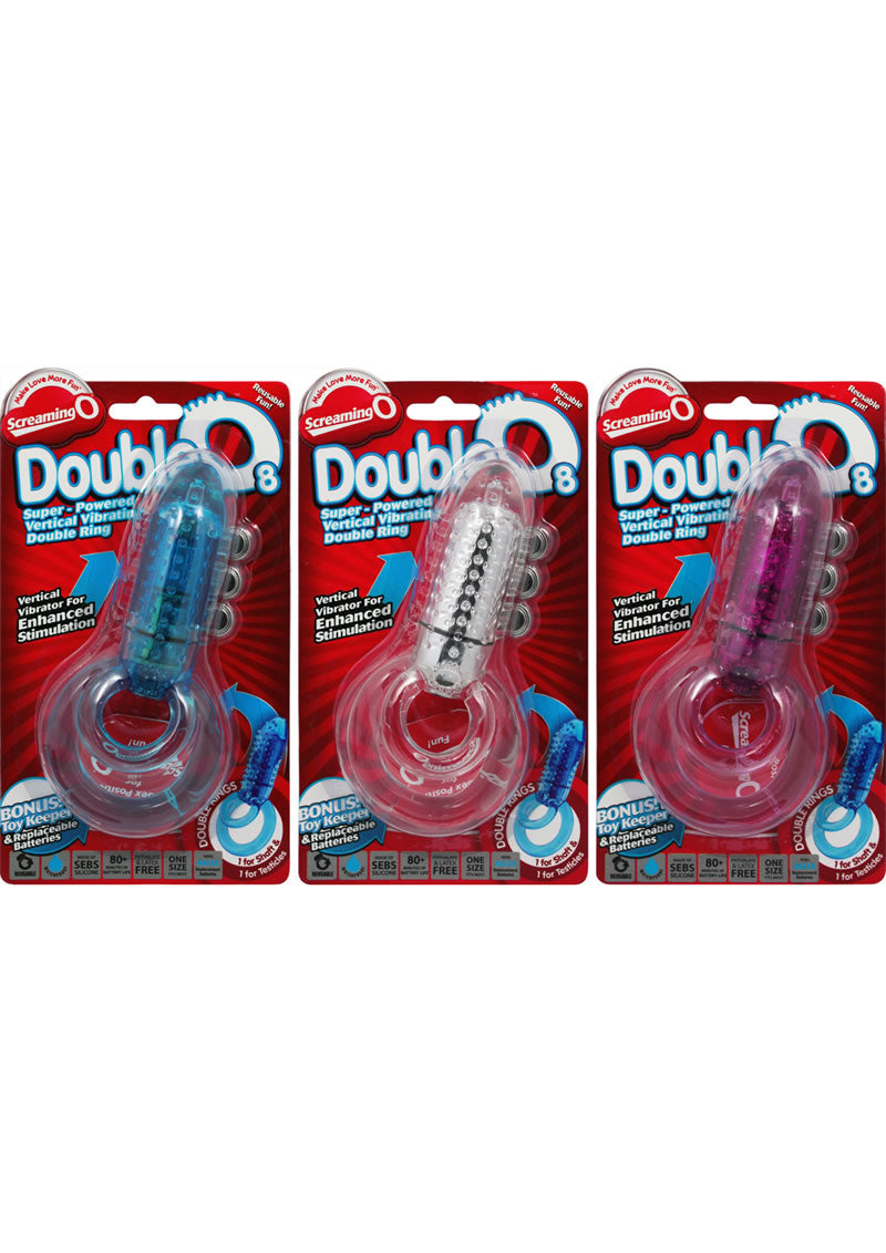 Double O 8 - Assorted Colors - 6 Piece/Display